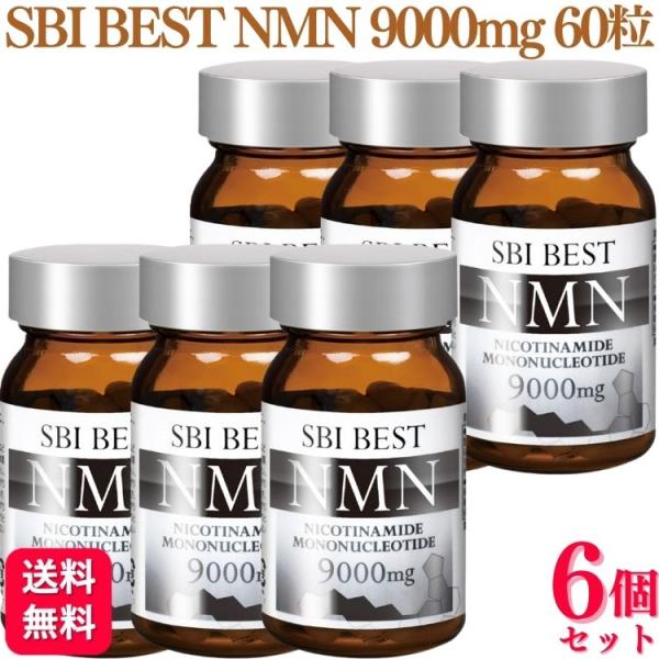 6個セット SBI BEST NMN 60粒 30日分 9000mg : くらし応援本舗