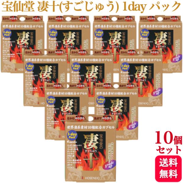 凄十 10箱セット 宝仙堂 1DAYパック 芯からみなぎる 先までみなぎる