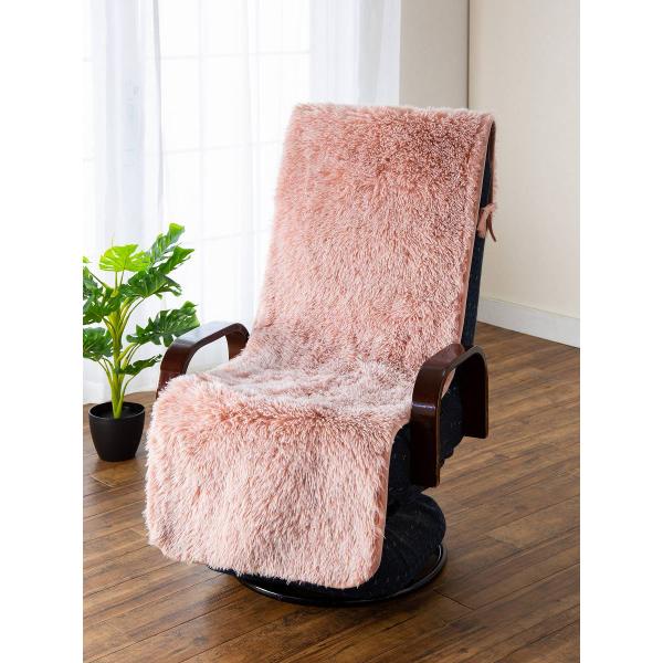 長さ6ｃｍ（最長）ほどのロングシャギーを使用したふわふわもこもこの座椅子カバー周囲の生地もフェルトのふわふわした生地を使用しており、肌に触れる部分すべてが、もこもこで気持ちいいです。2色の色を使用し、近くで見てもかっこいい作りを目指しました...