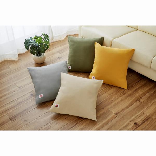 【倉敷帆布】綿　クッションカバー　43X43　国産　4色　かこいい　インテリア