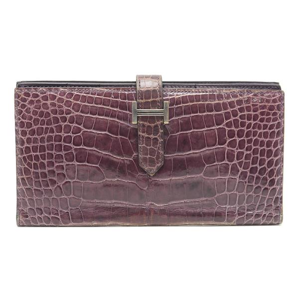 HERMES（エルメス） ベアンスフレ アリゲーター パープル系カラー