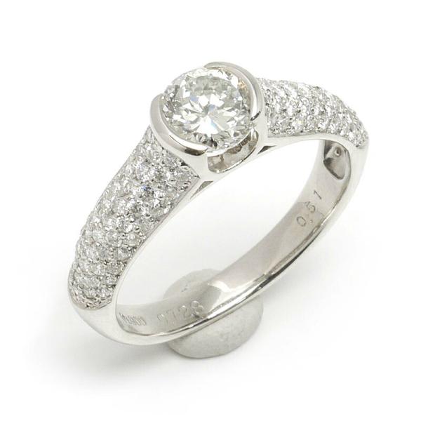 pt900 ダイヤ0.43ct 13号リング Pt900ダイヤリング ダイヤモンド 0.380ct ダイヤモンド 0.43ct