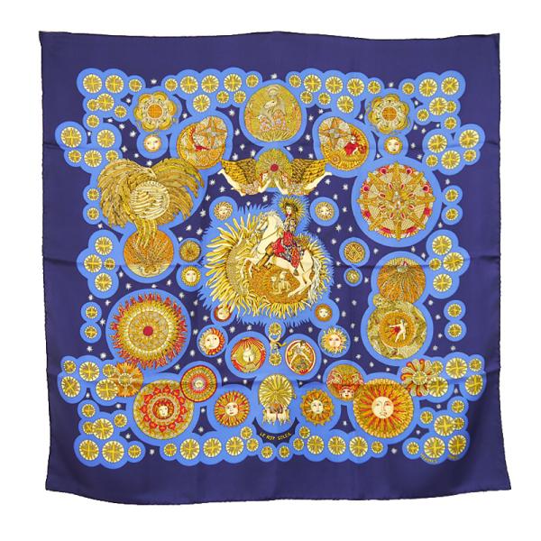 HERMES エルメス カレ90 「LE ROY SOLEIL（太陽王）」 スカーフ