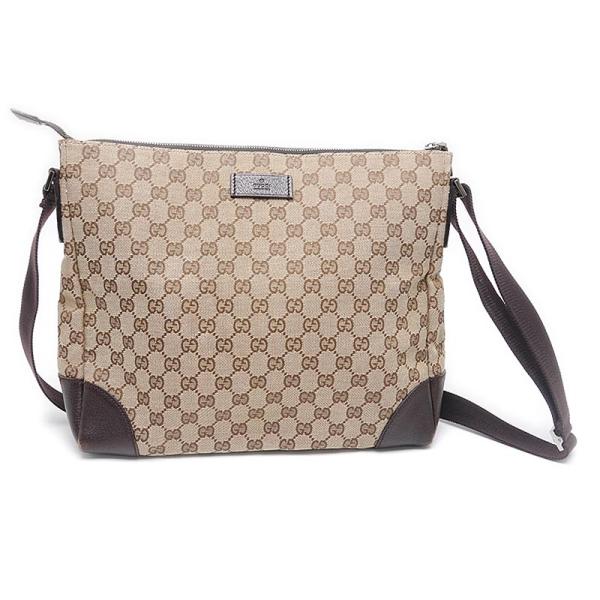 【美品】GUCCI グッチ　GGキャンバス　ハンドバッグ　肩掛け可 GUCCI（グッチ） ショルダーバッグ 110054 GGキャンバス×レザー A4