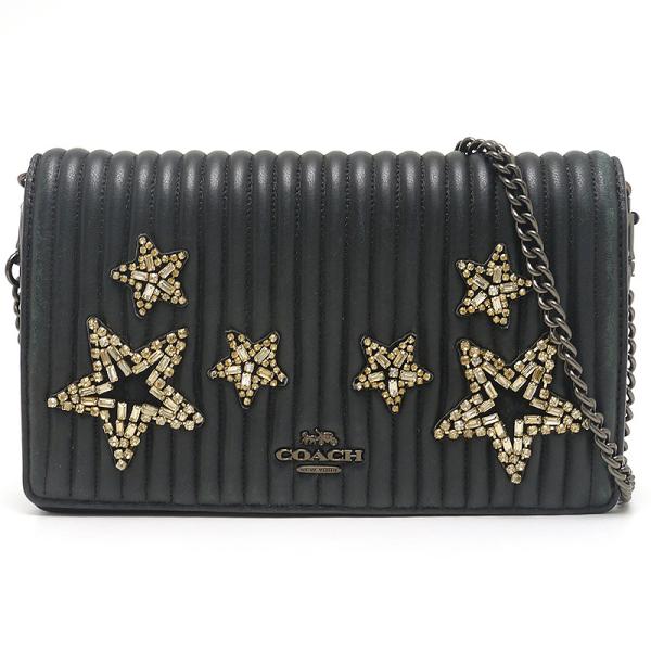 COACH（コーチ） チェーンショルダーバッグ 31871 レザー ブラック 星