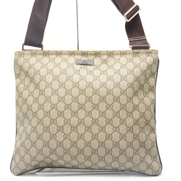 GUCCI ベージュ GGパターン ショルダーバッグ GUCCI（グッチ） GUCCI GGスプリーム 201446 ショルダーバッグ