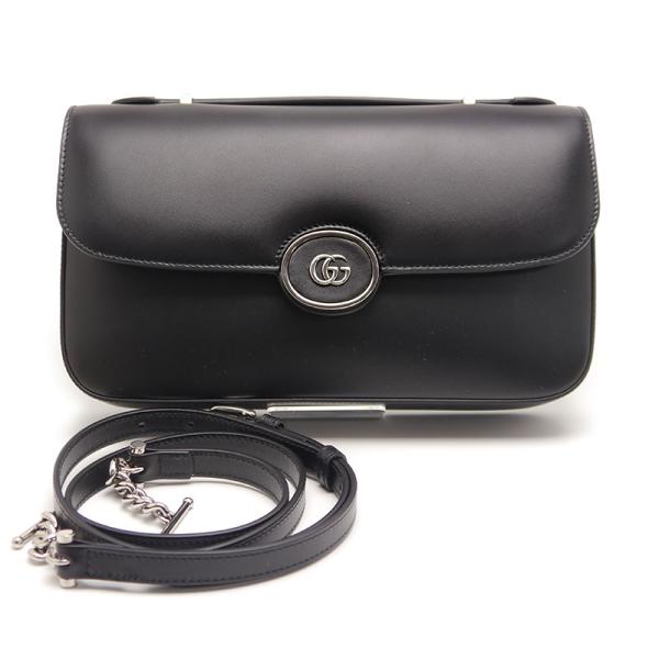 GUCCI（グッチ） プチGG レザー 2WAYハンドバッグ 739721 斜め掛け可