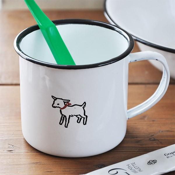 ホーロー マグカップ 子ヤギデザイン 琺瑯 ホワイト 白 ほうろう 缶 コップ くらしたのしもう屋 Yahoo店 通販 Yahoo ショッピング