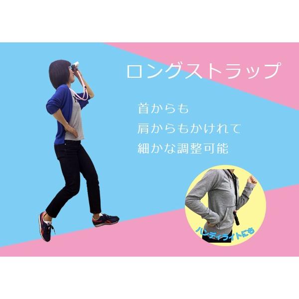 双眼鏡ストラップ ネックストラップ ロングストラップ ブラック