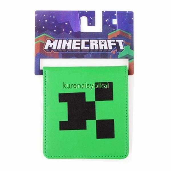 Minecraft マインクラフト クリーパー 学生財布 二つ折り財布 Icカード入れ カード入れ 札入 パスケース 定期入れ ゲームキャラクターグッズ 子供財布 人気 bfo 紅商会 通販 Yahoo ショッピング