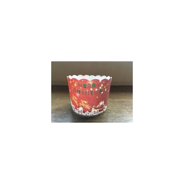 耐熱温度２００〜３００℃（但し直火、蒸し物以外）マフィンカップ　　直径５８ｍｍ×高さ５０ｍｍ　50枚入レッド