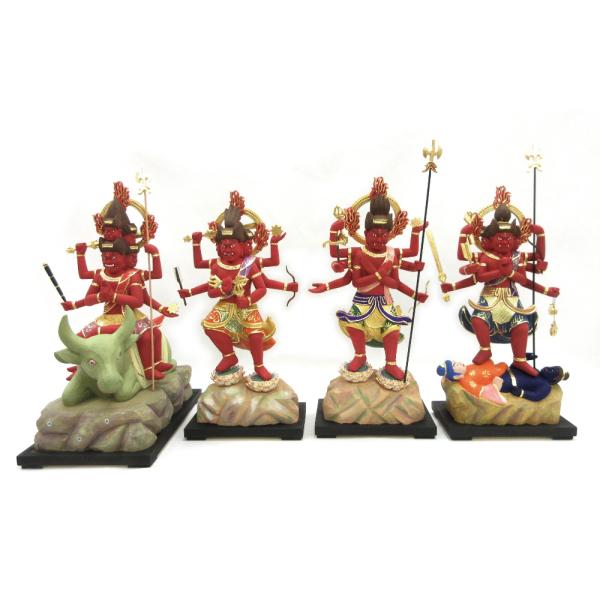 ニコネコ　①大威徳明王② 降三世明王③ 軍荼利明王④大聖不動明王　4セット ニコネコ様専用 ①大威徳明王② 降三世明王③ 軍荼利明王④大聖不動