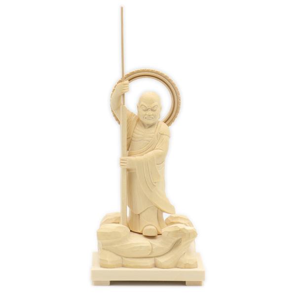 蔵出し特価★ヒバ材 跋陀婆羅菩薩像(バッタバラ)6.5寸★約30cm kurita-butuzou_14665