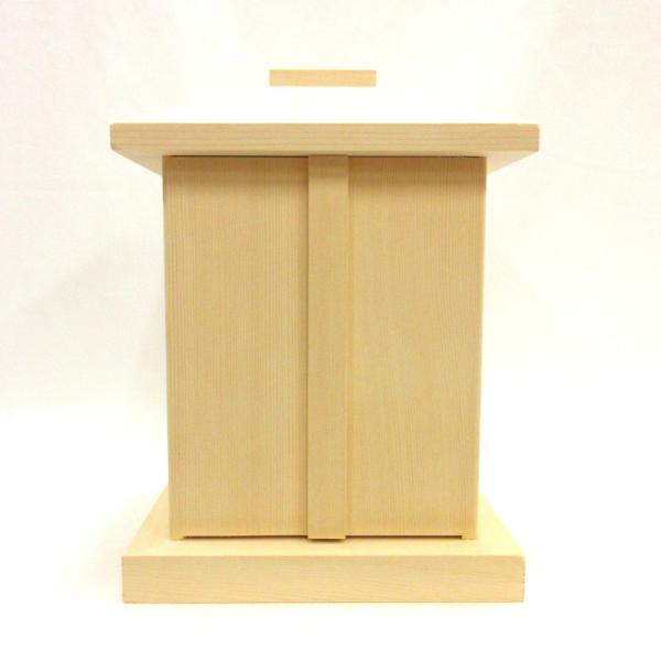 木製仏具 白木厨子 内寸W16*D16*H20cm 桧木 総ひのき お厨子 厨子仏壇