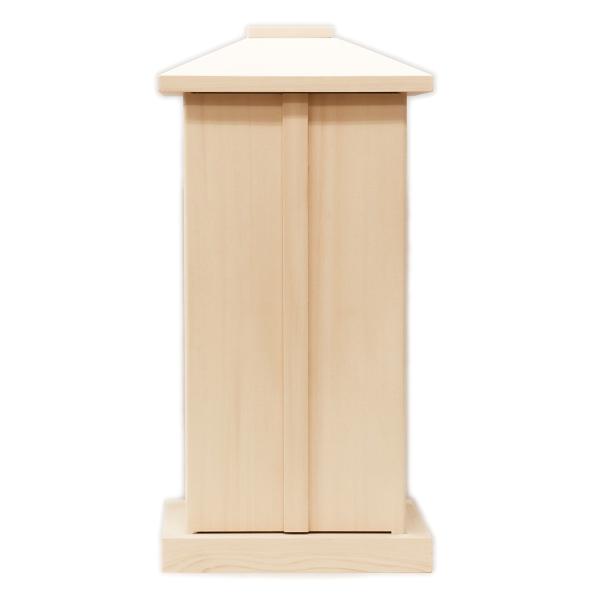 木製仏具 白木厨子 内寸W18*D18*H38cm 桧木 総ひのき お厨子 厨子仏壇