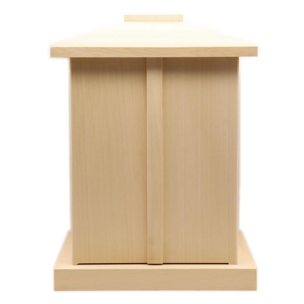 木製仏具 白木厨子 内寸W22*D22*H28cm 桧木 総ひのき お厨子 厨子仏壇 仏具 仏壇用品 小型 ミニ仏壇 コンパクト 和室 リビング 檜 ヒノキ
