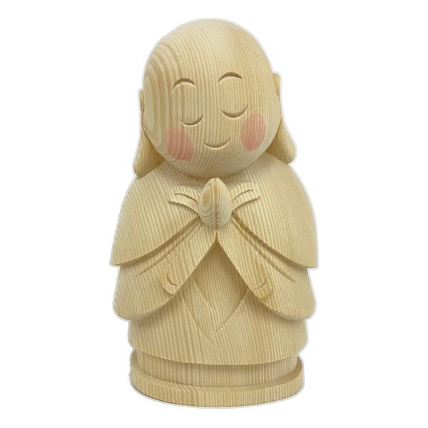 【工場直販のため低価格にて提供】【総高15cm、幅9.5cm、奥行き7.5cm】※木の汚れがあり　地蔵菩薩日本中の道端など様々なところで見かけるお地蔵さんは、正式には「地蔵菩薩」で菩薩の一尊です。優しい顔立ちで、内面も慈悲深く寛容で、安産祈...