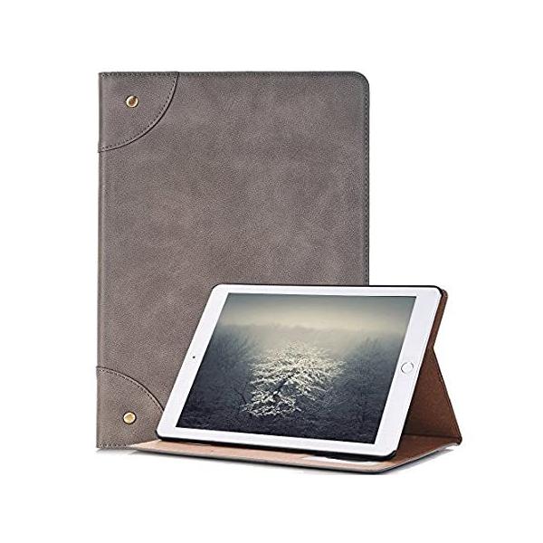 送料無料iPad Air 9.7インチ 　レトロ　スタイル　ケース、ElecfanJ　フィット　スリム　保護カバー　スタンド機能つき　マグネット式　アイパット好評販売中