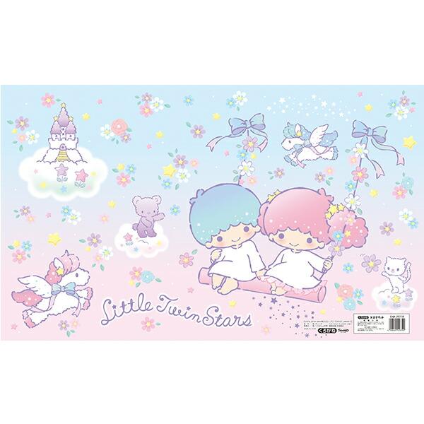 リトルツインスターズ キキララ柄 デスクマット [ 巻かずに発送！] DM