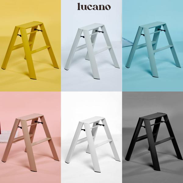 lucano 2step ルカーノ ツーステップ ML2.0-2 グッドデザイン賞 脚立 ステップ 長谷川工業 自立収納 店舗 事務所 リビング