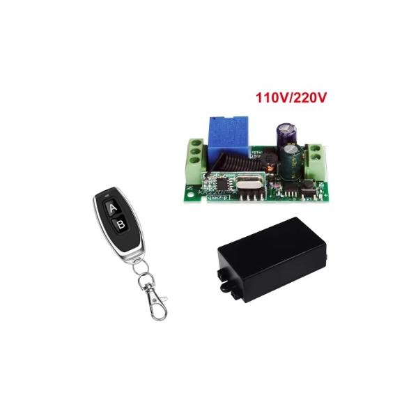433MHz リモートコントロールスイッチ AC110V/220V(AC85-250V) 10A 1CH リレーモジュール受信機送信機オンオフリモコン！