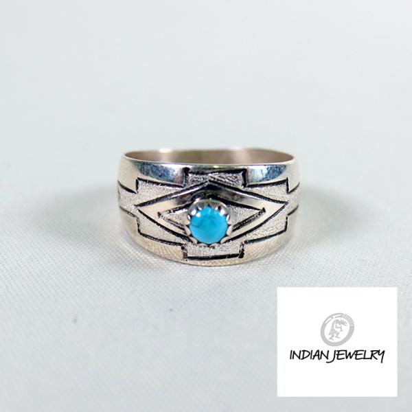 インディアンジュエリー ターコイズ リング 20号 SV925 INDIAN JEWELRY/リング/STERLING/ターコイズ/シルバーリング