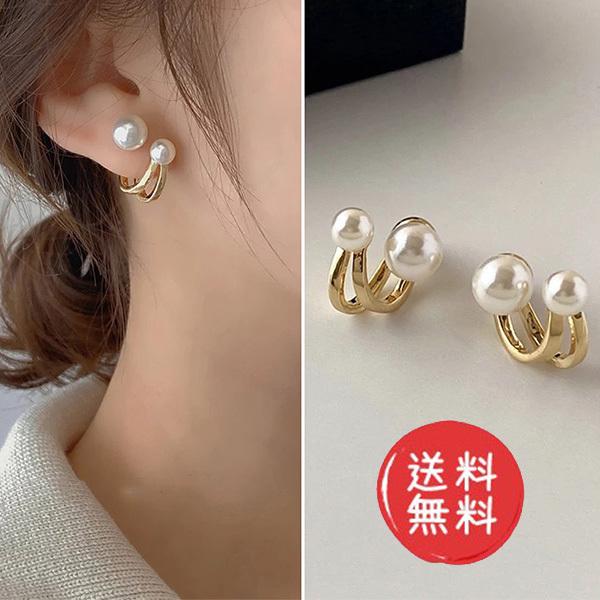ピアス レディース パール キャッチ ハーフリング パールキャッチ シンプル 上品 おしゃれ かわいい フェイクパール 送料無料 0121php 黒猫とふうのアクセサリーショップ 通販 Yahoo ショッピング