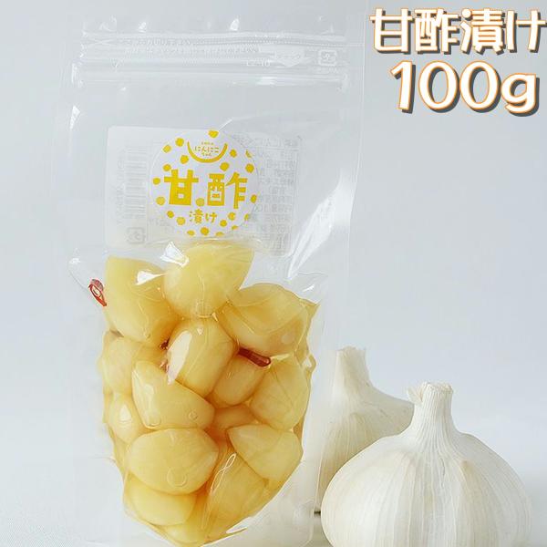 丁寧に時間をかけて作りました。みずみずしい食感が生きているニンニク甘酢漬けです。名称：にんにく甘酢漬原材料名：にんにく、穀物酢、食塩、唐辛子等にんにく原産地名：青森県田子町内容量：１００g賞味期限：製造日から5ヶ月保存方法：直射日光を避け、...