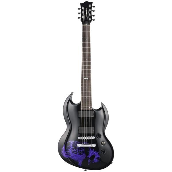 EDWARDS E-KV-7st Black w/Purple Sparkle Skull [ DIR EN GREY / 薫