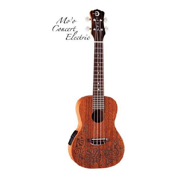 Luna Guitars / i RT[gEN Uke MO Concert A/E - Mahogany (UKE MO EL)