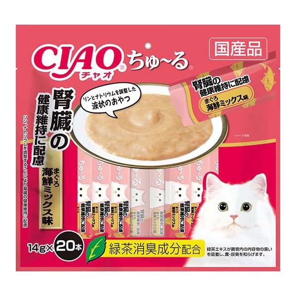 いなば ちゅーる ちゅ る 本入り 腎臓の健康維持に配慮 まぐろ 海鮮ミックス味 14g 本 キャットフード ウェット おやつ Ciao 猫 ねこ ネコ ペッツビレッジクロスpaypayモール 通販 Paypayモール