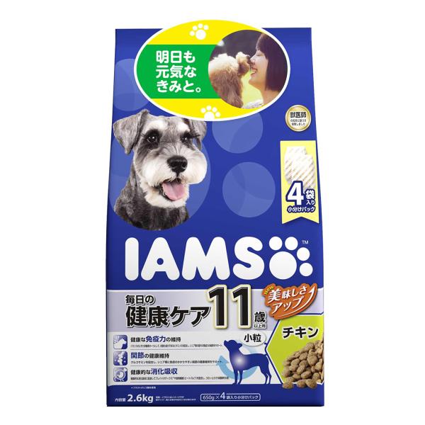 アイムス Iams 11歳以上用 毎日の健康ケア チキン 小粒 2 6kg ドッグフード ドライ 高齢 シニア 犬 いぬ Dog ドックフード ペッツビレッジクロスpaypayモール 通販 Paypayモール