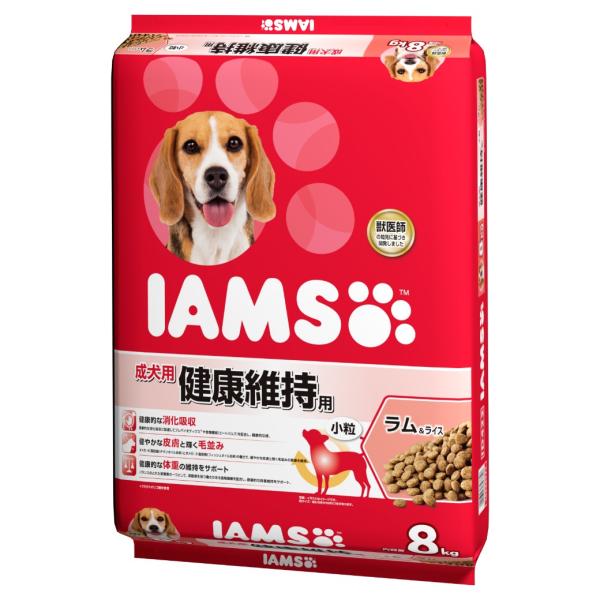 アイムス Iams 成犬用 健康維持用 ラム ライス 小粒 8kg ドッグフード ドライ アダルト 犬 いぬ Dog ドックフード ペッツビレッジクロスpaypayモール 通販 Paypayモール