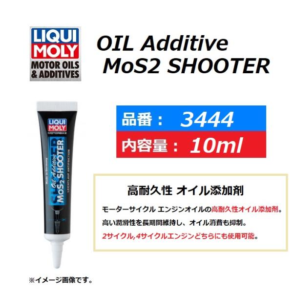 2/4サイクル 高耐久性 オイル添加剤 / LIQUI MOLY OIL Additive MoS2 SHOOTER / 20ml 入り / 3444 / 1万円以上ご購入で送料無料