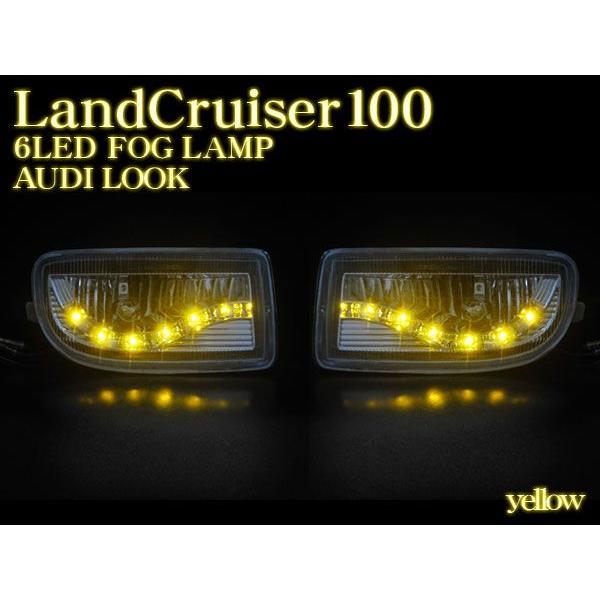 AUDIルック ランクル100 LEDフォグ ファブレスバンパー LED