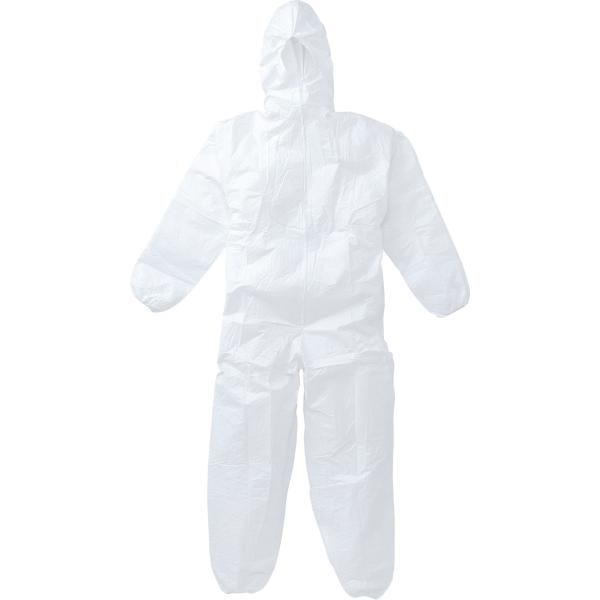 SFSタイプの不織布防護服の5枚セットになります。※5枚以上で購入下さい。塗装ブースなどでご利用下さい3重構造でしっかりした不織布防護服です。■カラー　ホワイト/WH■素材　外層：ポリプロピレン100％（スパンボンド不織布）　　　　中環：ポ...