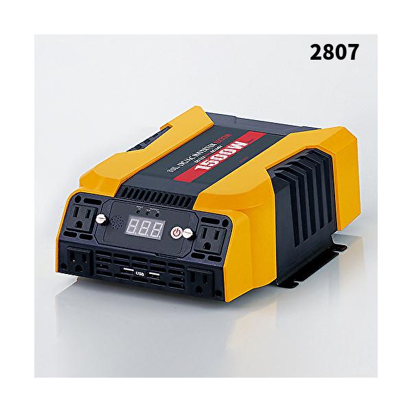 BAL大橋産業 No.2807 DC/ACインバーター1500W DC12VをAC100Vに変換 定格出力1500W