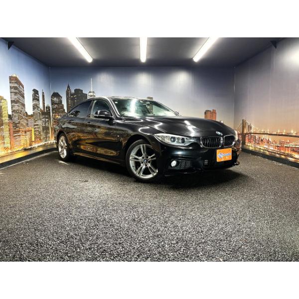【支払総額1,489,000円】【ローン最低月額16,700円〜】中古車 BMW 4シリーズグランクーペ 禁煙車 サンルーフ 黒本革シート