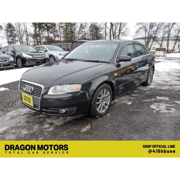 〈支払総額 表示車両AAA〉2.0 TFSI クワトロ 4WD/アウディ/A4/ナビ 車検2年H.18(2006)年/163,000km◆装備パワーステアリング/パワーウインドウ/エアコン/ABS/エアバッグ/DVDビデオ/横滑り防止装置/...