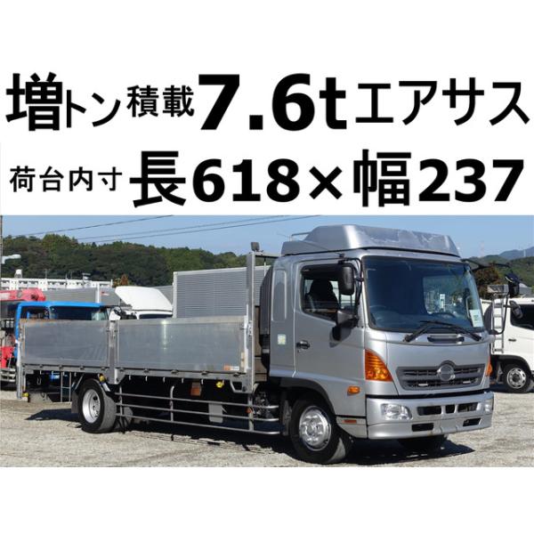 【支払総額3,690,000円】中古車 日野 レンジャー 増トン積載7.6t垂直パワーゲート600