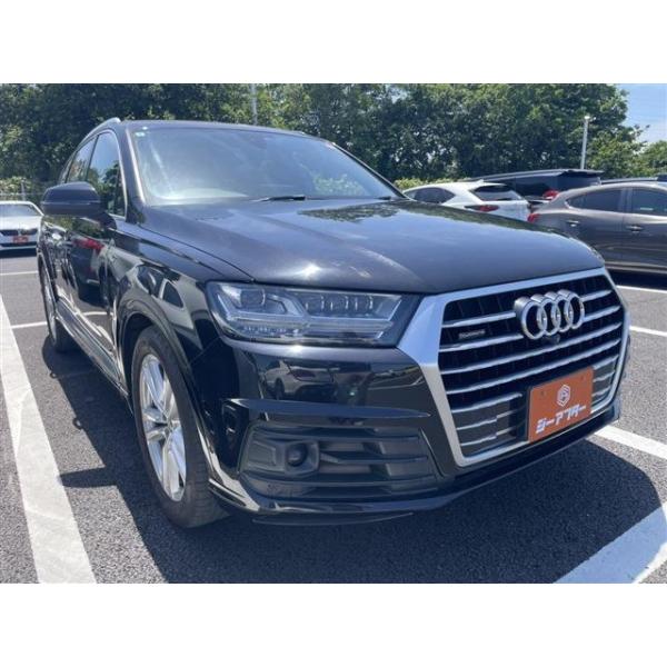 【支払総額2,446,000円】中古車 アウディ Q7 禁煙車 黒革シート 純正ナビ フルセグTV