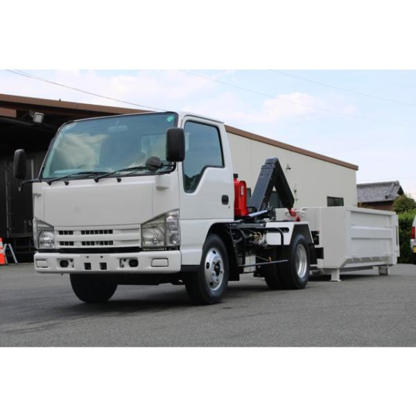 【支払総額4,160,000円】中古車 いすゞ エルフ アームロール 脱着装置付コンテナ専用車