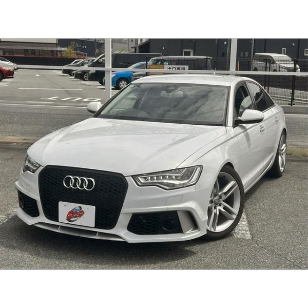【支払総額900,000円】中古車 アウディ A6 RS6仕様ローダウン社外マフラー黒本革