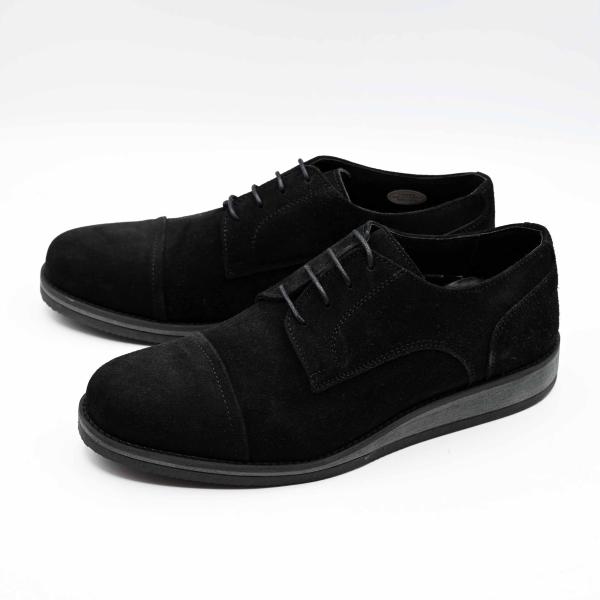 黒 スエード 外羽根短靴　25.5センチ　13万円セミオーダー品 外羽根ストレートチップ BLスエード イタリア製 : 来未靴店 - 通販