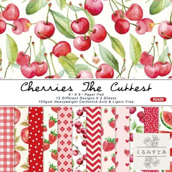 こちらはスクラップブッキングなどのペーパークラフトにお使いいただけるアシッドフリーのペーパーです。レトロな雰囲気のフルーツがデザインされています。コピー用紙より厚めで、張りがあるペーパーです。アルバムやカード作りにいかがですか。12柄、各2...