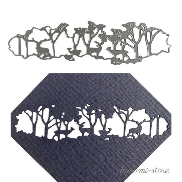こちらは、トナカイがいる景色のダイカット用抜型です。スクラップブッキングやアルバム、カード作りにお役立てください。抜型のみのお届けです。1枚になっています。使用例のペーパーは含まれません。取扱説明書はありません。【サイズ】画像を参考にしてく...