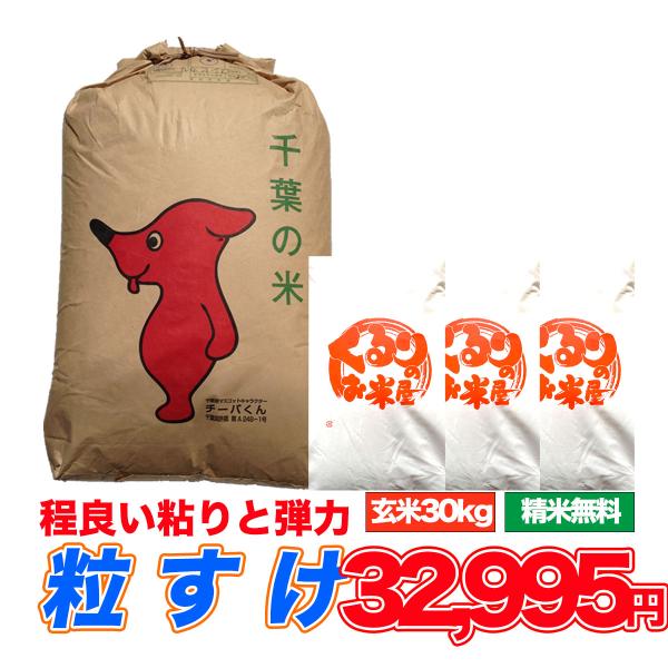 粒すけ 30kg 令和6年産 米 お米 玄米食でも安心の選別済 玄米 粒すけ 30kg 令和6年産 米 お米 玄米食でも安心の選別済 玄米