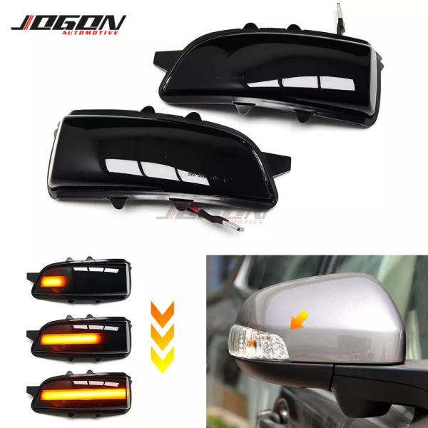 ダイナミックLEDバックミラーサイドミラーシーケンシャルウインカーインジケータランプボルボS80 20072013 S60 V40 v50 V70
