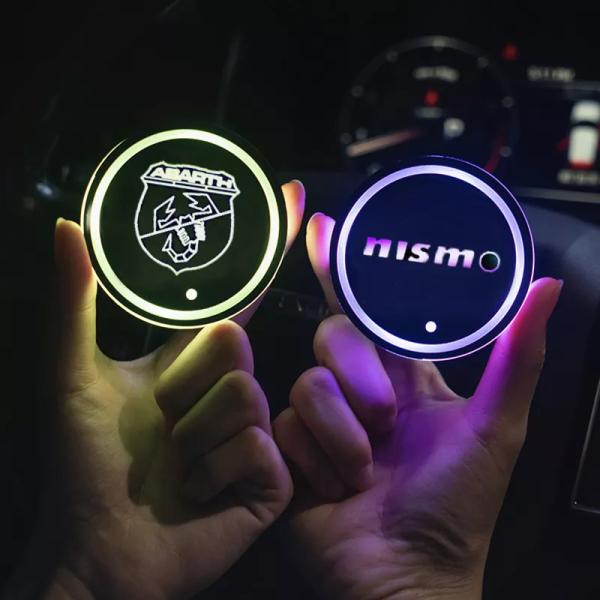 1個new LED車カップホルダー底パッドライトコースターライトリンカーンコンチネンタルナビゲーターmkc mkt mkz mkx mks商品