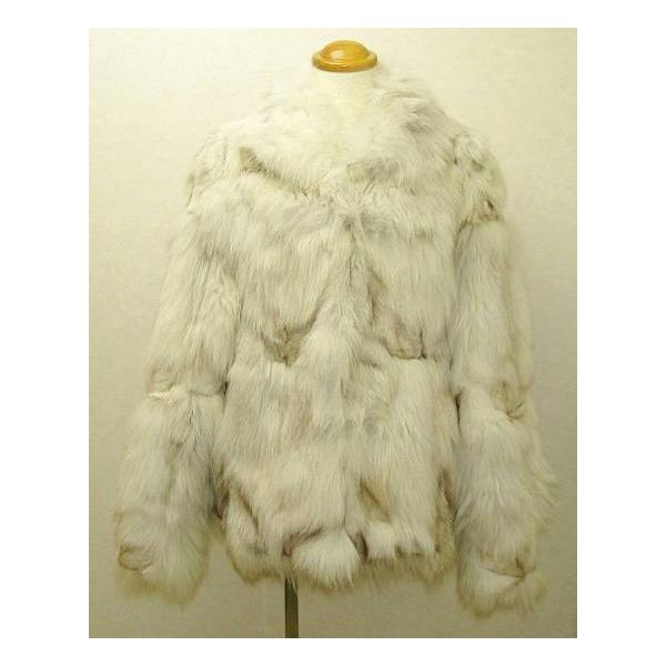 ブルーフォックス　コート　紺色　Mサイズ 555-2】ブルーフォックス 毛皮 コート サイズM【菊地質店